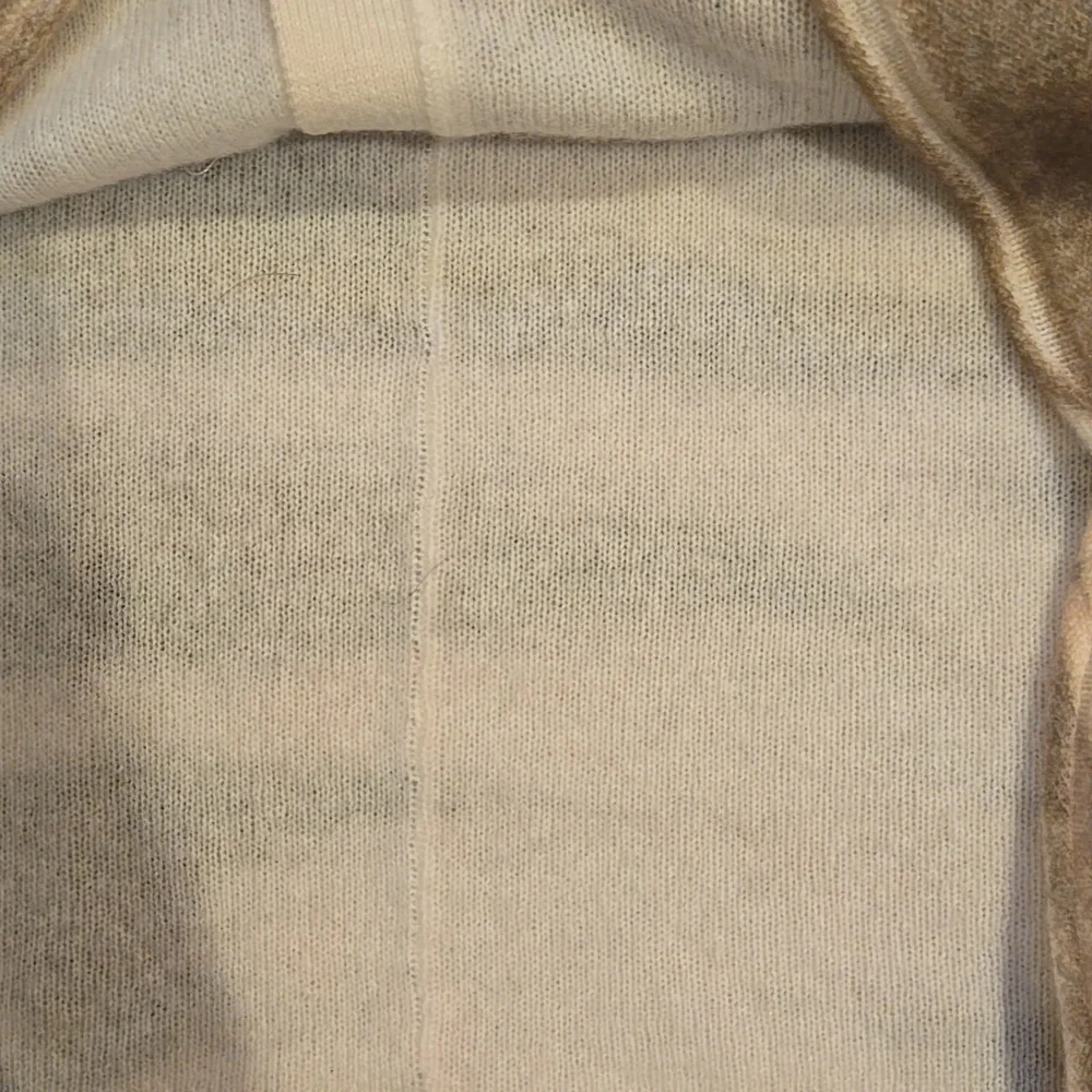 Anthropologie PILCRO Unique Cream/Olive Cashmere Cardigan Sweater - Picture 7 of 9